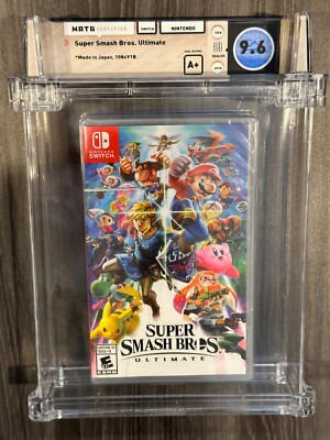 Super Smash Bros. Ultimate Nintendo Switch, New Sealed, GRADED WATA 9.6/A+