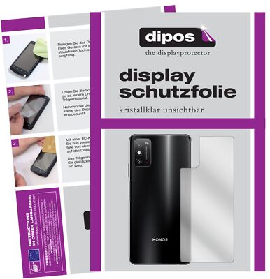 5x Schutzfolie für Honor X10 Max 5G Rückseite Display Folie klar