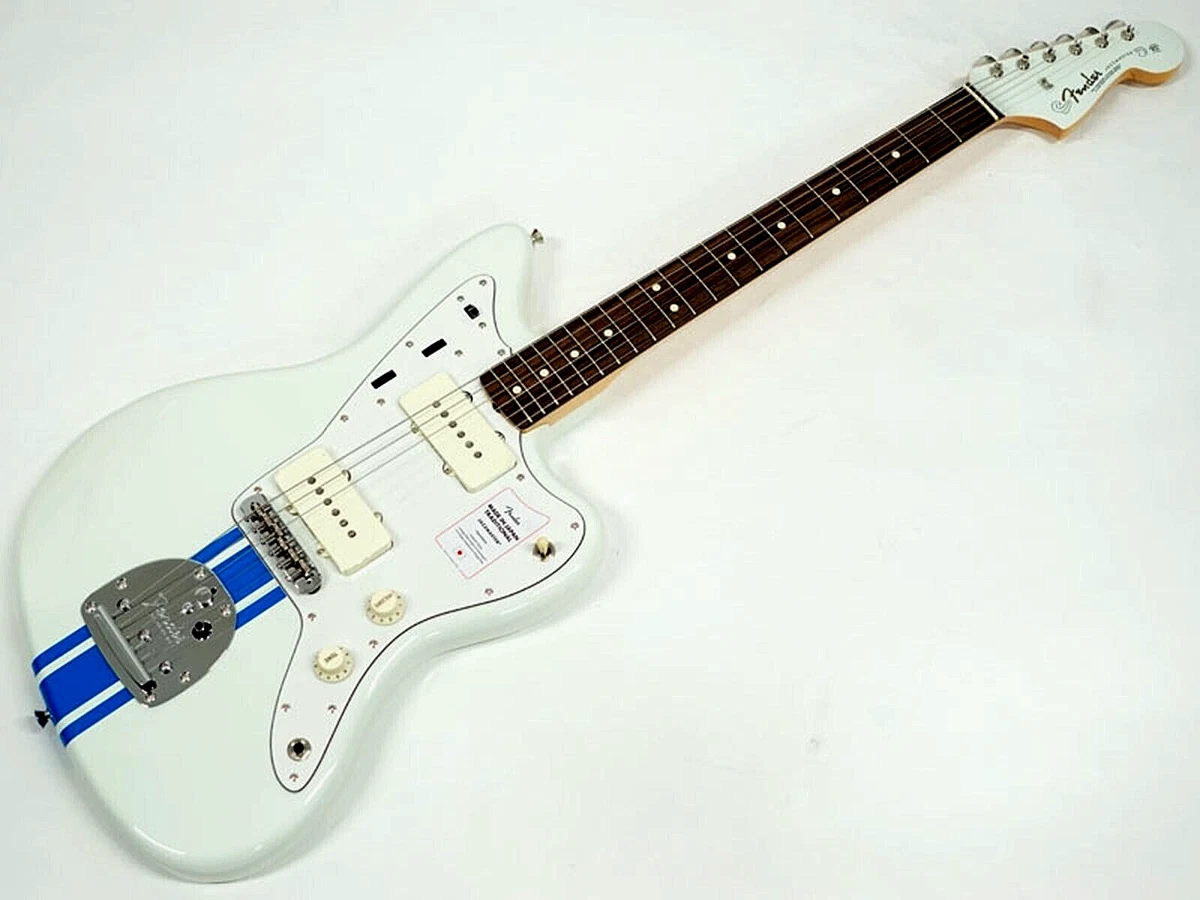 Fender 2023 Collection MIJ Traditional 60s Olympic White Blue Stripe Jazzmaster