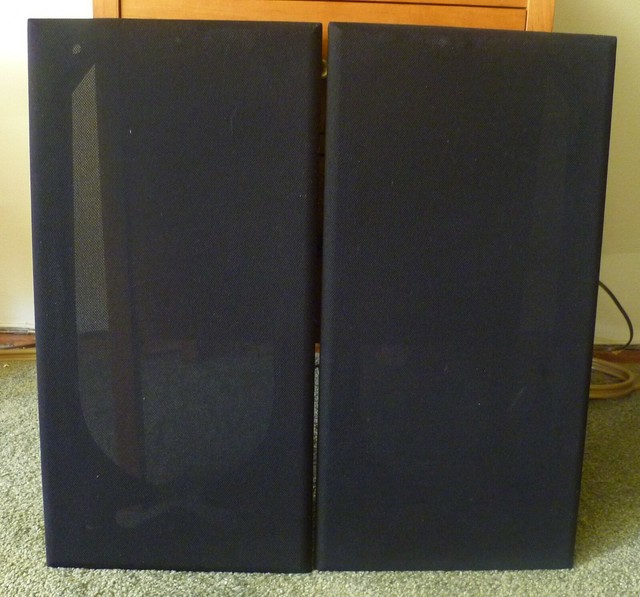 PAIR Polk Audio MONITOR 5 Speaker Replacement Grills/Covers w/Logo