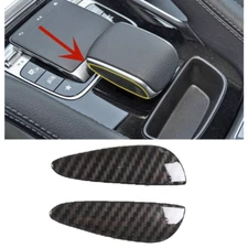 Carbon Fiber Print Shift Knob Side Cover Trim ABS Fits 20-25 W167 GLE350 GLE580
