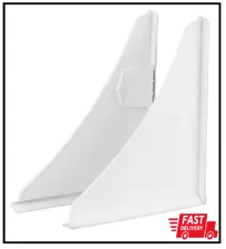 Small Adhesive Plastic Splash Guard for Showers and Tubs Guard (2-Piece)