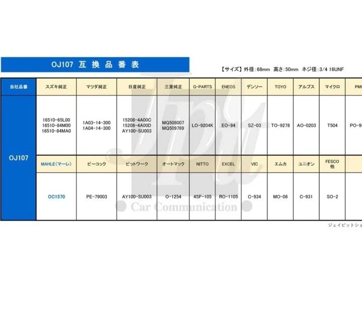 SUZUKI Oil Filter for 660CC K6A Engine JIMNY CARRY EVERY SET of 10 with packing Foto 4 de 4