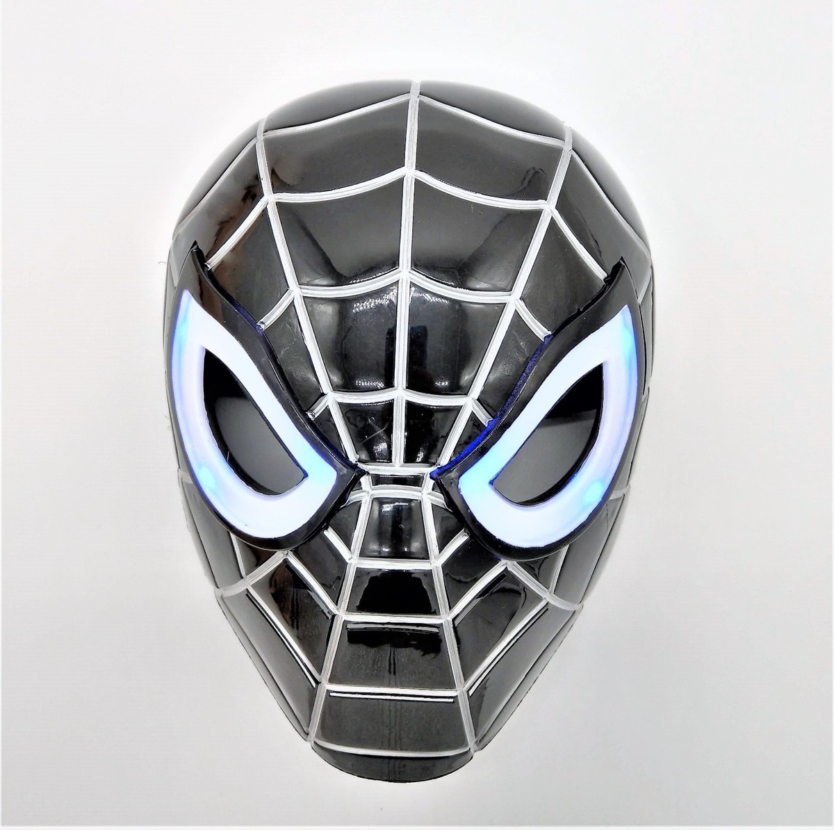 Venom Mask Black Spiderman Mask with LED (Batteries included