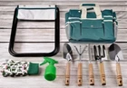 Essential Garden Tool Set - 9 Piece - Stainless Steel Heavy Duty Gardening