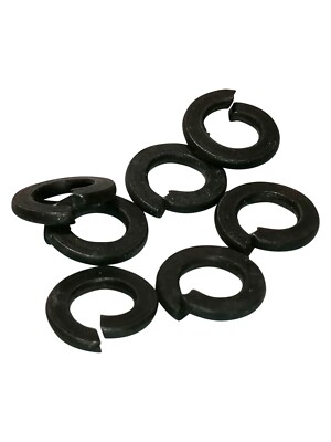 Federringe für M4 , 2-100 Stück , Federstahl , schwarz , DIN 127 