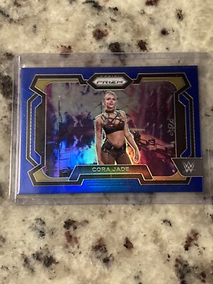 2024 Panini WWE Prizm Cora Jade Blue Parallel 109/199 SP