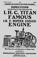 IHC Titan Famous 1 HP Hopper Cooled Eng Manual  9-21-14 (please read description