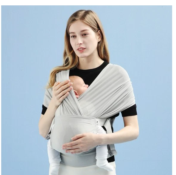 POGNAE Paso Uno Corte UV Malla de Aire Bebé Envoltura Eslinga Ultra Ligera con Cinturón de Cintura Foto 3 de 4