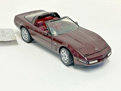 Franklin Mint Precision Model 93 Corvette ZR1 maroon burgundy wine