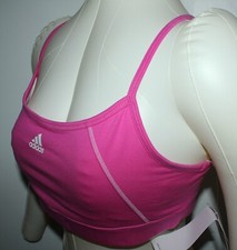 ADIDAS PERFORMANCE SPORTS TANK TOP BRA FOR WOMEN SMALL PINK