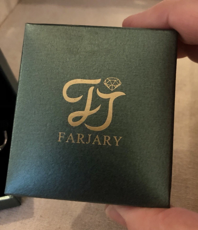 Farjary NOVO CONJUNTO de 2 Brincos Facutados de Ametista e Espinélio CZ na Caixa Varejo $200+ - Imagem 3 de 4