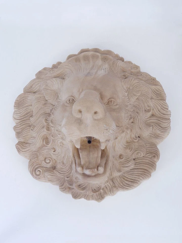 Wasserspeier Wasserspiel Sandstein Figur Löwenkopf für den Garten H: 40cm (3185) - Bild 4 von 4