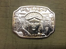 Vintage 100 Years Of Liberty Belt Buckle