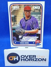 CHASE BURNS 2024 ONYX VINTAGE BASEBALL PROSPECT CARD #2 Pick Reds