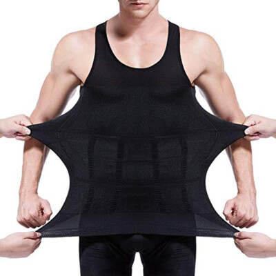 #ad CGTFY Gynecomastia Compression Tank Top Men Athletic Tummy Control Shapewear US $11.20