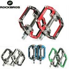 NEW ROCKBROS Bike MTB Road BikeCycling Platform Pedals Aluminum Alloy 9/16''