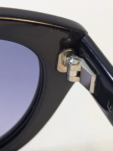 Vintage Emmanuelle Khanh Sunglasses EK 111 Paris 1990's Kurt Cobain Black - Picture 11 of 16