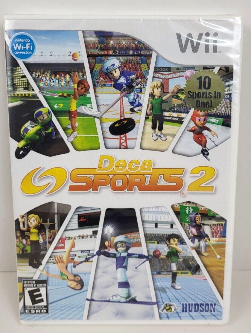Wii Deca Sports 2 Sports Factory Sealed ~ 10 Different Sports