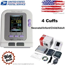 CONTEC-08A Digital Blood Pressure Monitor Upper Arm BP Cuffs+SW Adult/Pediatric