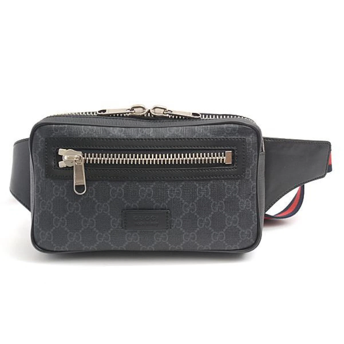 Gucci Bag GG Supreme Ceinture Sac Taille Noir 474293 #037