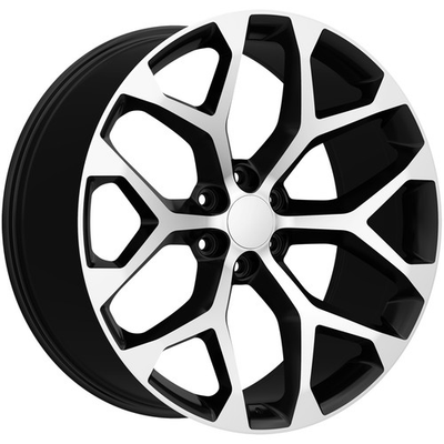 #ad #ad Replica 348 Snowflake 20x9 6x5.5quot; 24mm Black Machined Wheel Rim 20quot; Inch $219.99