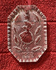 Waterford Crystal 12 Days Of Christmas Ornament 1992 9 ladies dancing