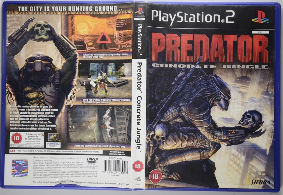 Predator Concrete Jungle PS2 Complete CIB Rare Action Adventure Game 2005 - Image 3 of 4