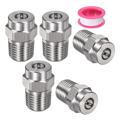 #ad 5 PCS 15 Degree 1 4quot; NPT Male Surface Clean Tips Pressure Washer Nozzles $22.28