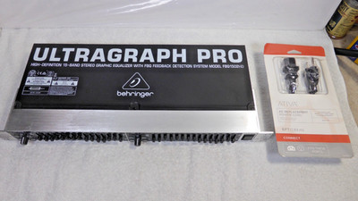 Power Tested Behringer Ultragraph Pro FBQ1502HD 15-band Stereo Graphic EQ
