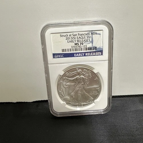 2013 S American Silver Eagle NGC MS70 Early Releases MS70 San Francisco.