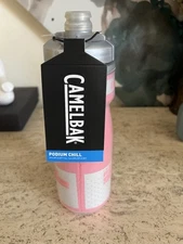 Podium Chill Insulated Water Bottle by Camelbak, 21 oz Reflective Pink New NWT