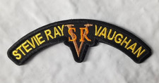 Stevie Ray Vaughan SRV Embroidered Patch Iron-On Blues Guitar Legend 1.25x4.25"