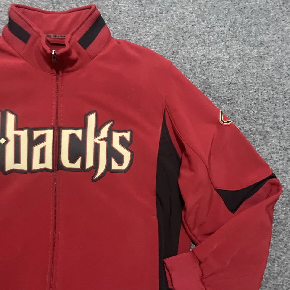 Arizona Diamondbacks Majestic Jacket Men’s Large Therma Base Red Dugout On Field - Image 4 of 4