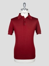 NEW ISAIA RED CASHMERE SILK POLO EU 48 - US 38 - S I163