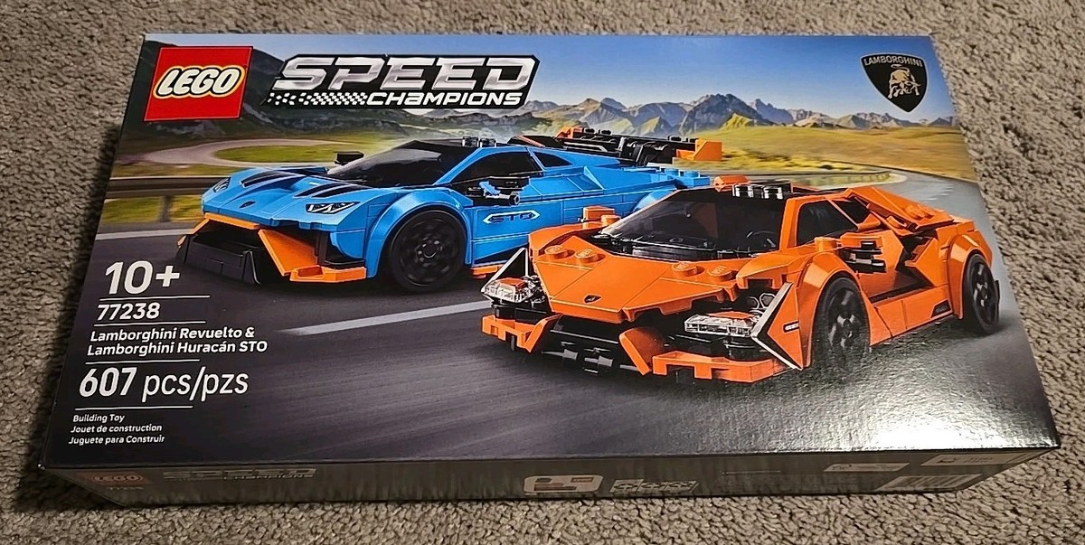 LEGO Speed Champions 77238 Lamborghini Revuelto & Huracán STO in