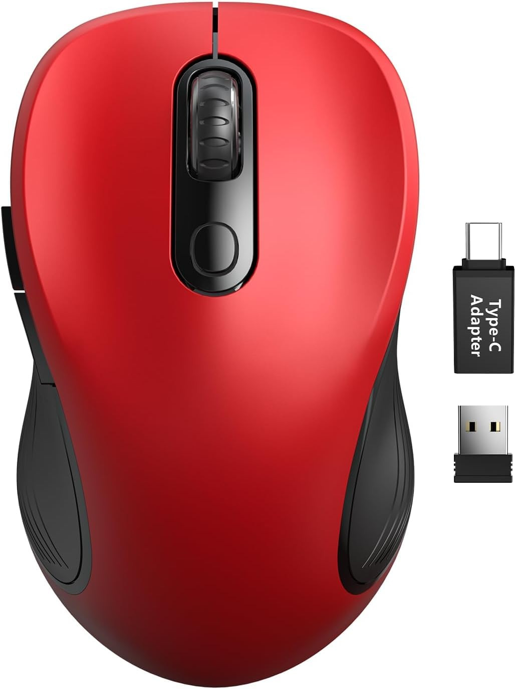 2.4GHz Ergonomic Wireless Laptop Mouse with Back and Forward Buttons-image