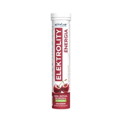 5903260909647 ACTIVLAB Elektrolity Energia Smak wiśniowy (tuba/20 tab.) Suplemen