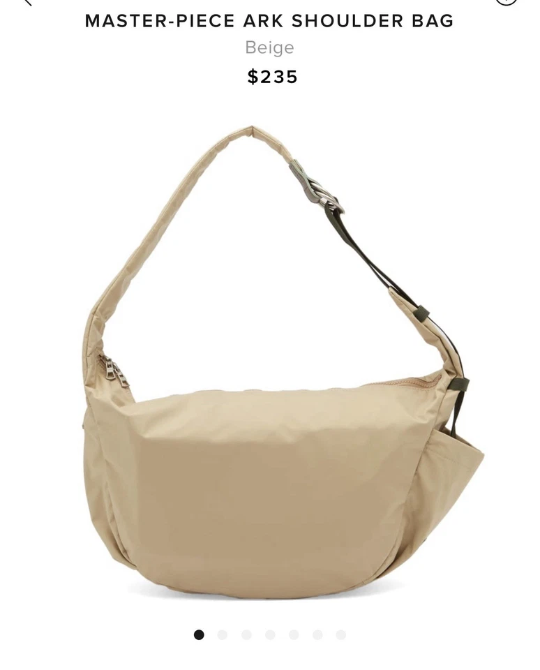 Master Piece Made In Japan Ark Shoulder Bag Beige Waterproof Crossbody Sling - Image 2 of 4