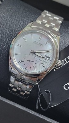 Citizen EV1030-57D Corso Silver Tone Eco-Drive Mother-of-Pearl Dial Womens Watch