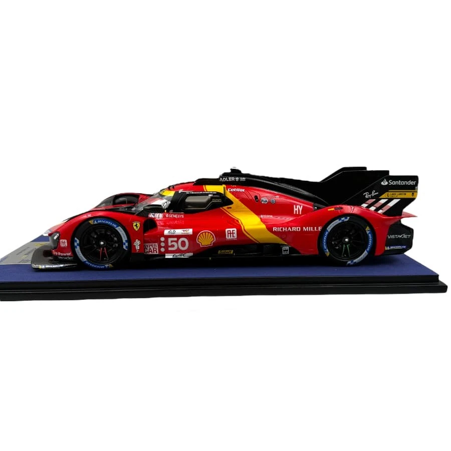 Modellino Hypercar Looksmart 1/18 Ferrari 499P 5th 24h LeMans 2023 #50 Fuoco-... - Immagine 3 di 4