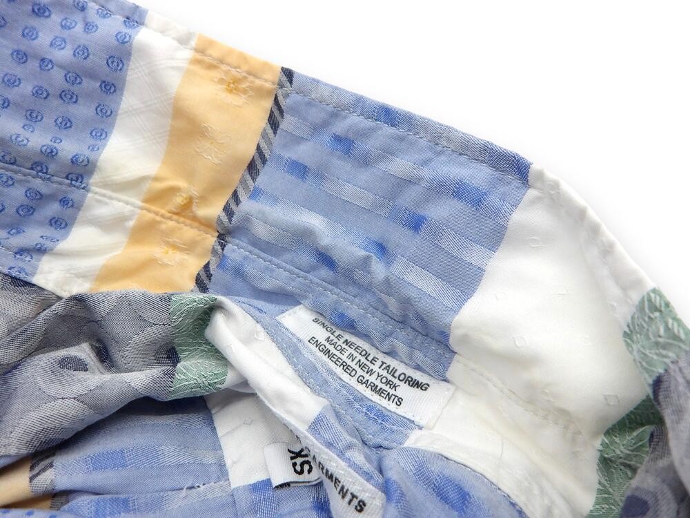 Engineered Garments Long Sleeve Patchwork Shirt X… - image 4