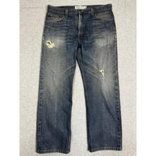 Vintage Levis 505 Jeans Mens 36x30 Blue Y2K Distressed Denim Pants