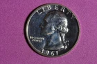ESTATE FIND 1961 PROOF Washington Quarter #K60951