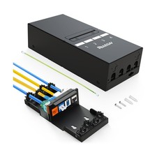 4 Port Blank Keystone Patch Panel Shielded Compatible with LC/S... FAST USA SHIP