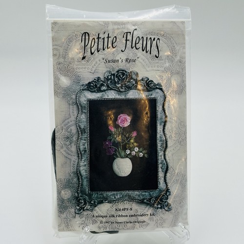 Petite Fleurs SUSAN'S ROSE Silk Ribbon Emboidery Kit 1997 Susan Clarke Originals