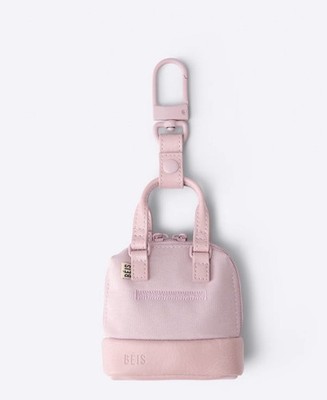BEIS The Mini Weekender Bag Charm Keychain Pink BEIS153301 Mini Bag Accessory