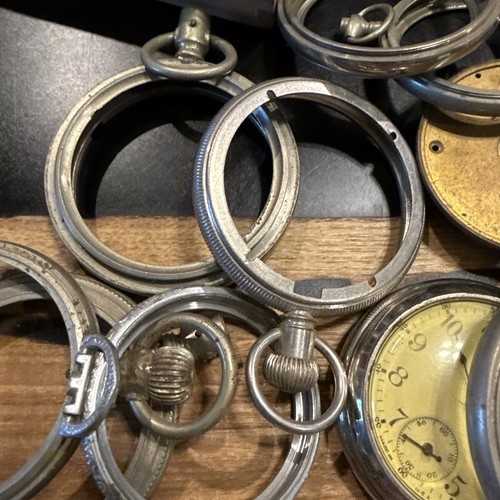 Vintage antique pocket watch parts lot Movements Cases Assorted - Picture 17 of 22