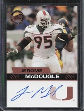 2003 Press Pass Jerome McDougle Rookie On-Card Auto RC. rookie card picture