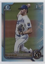 2022 Bowman Draft Chrome Sky Blue Refractor Steven Zobac #BDC-101 g6p